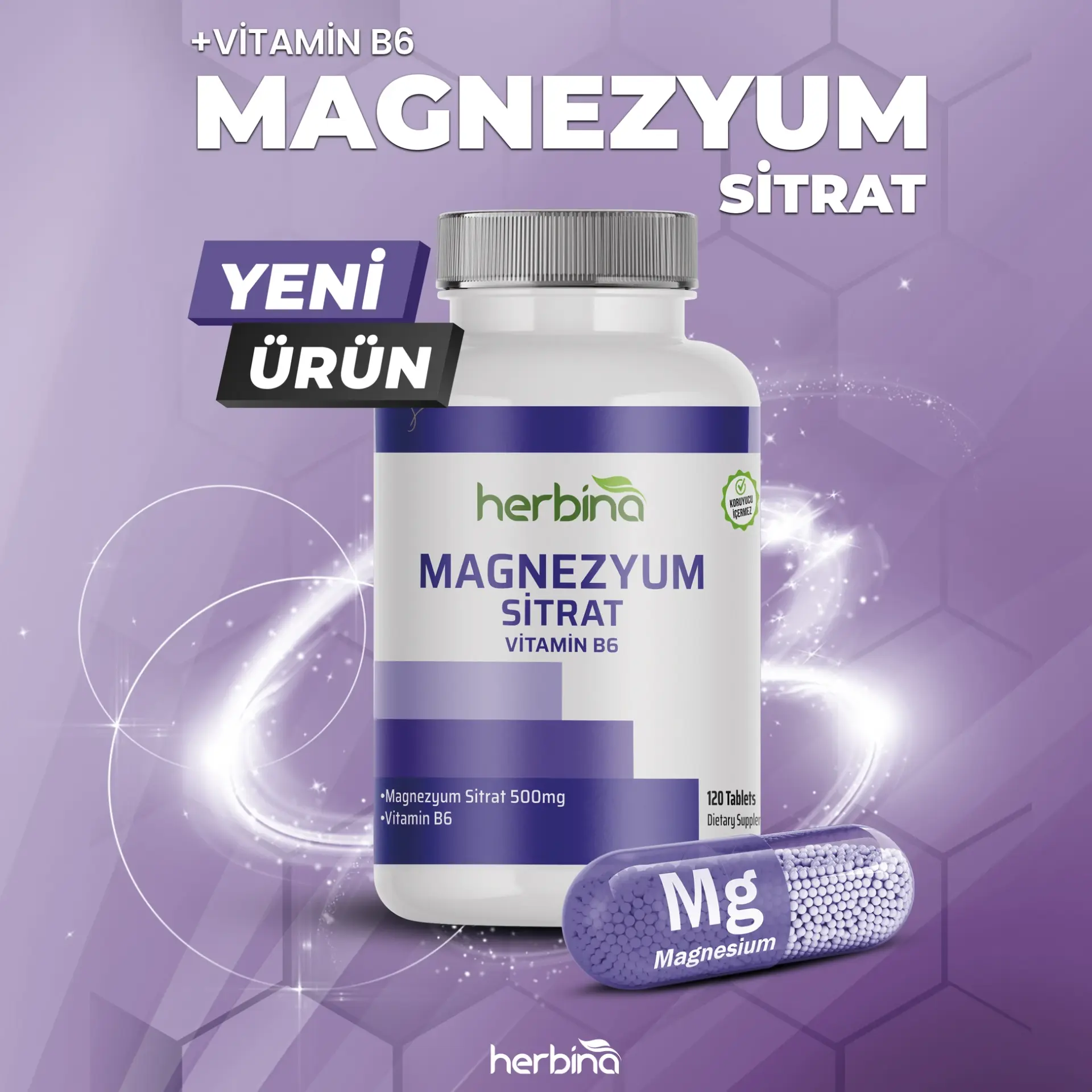 Magnesium Citrate 500 mg 120 Tablets